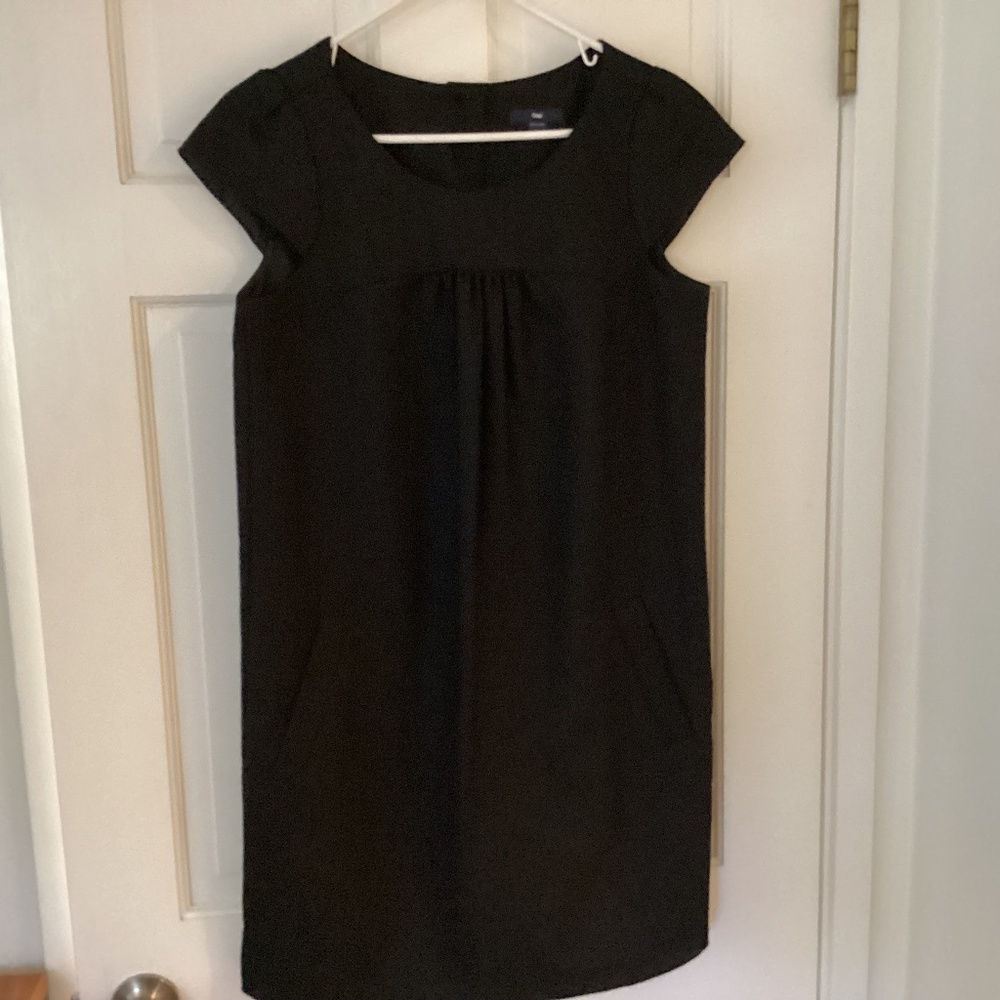 Black Wool Cape Dress